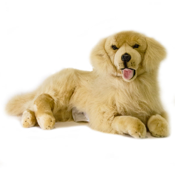Luna - Golden Retriever with satin pocket - 62cm lying