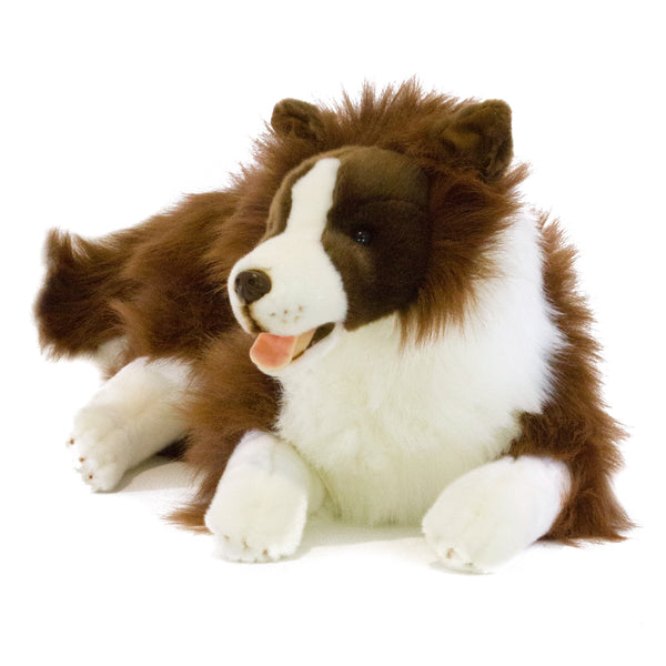 Hazel - Chocolate Border Collie with satin pocket - 62cm lying