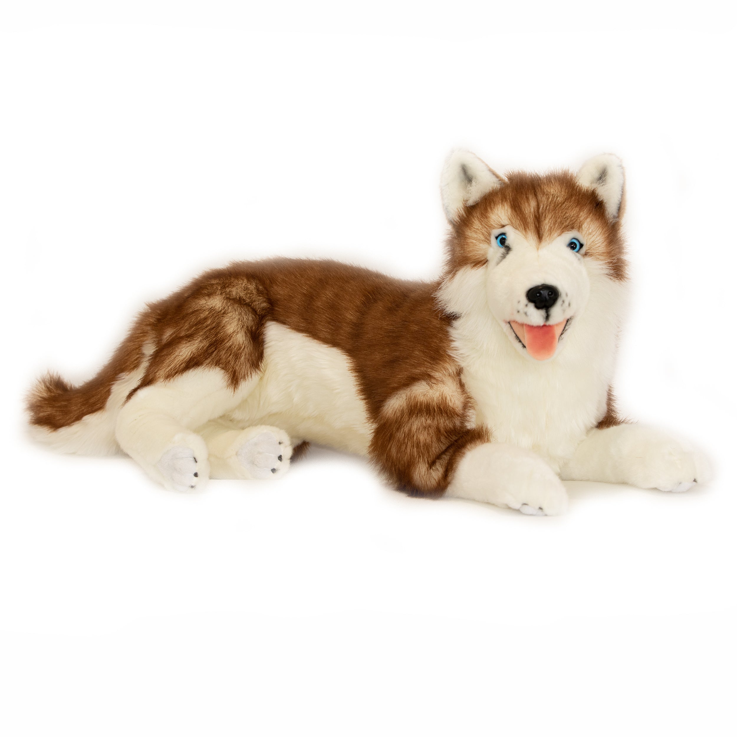 Soft Toy Big Husky Toy Scarlet (Husky 62cm Lying, Red