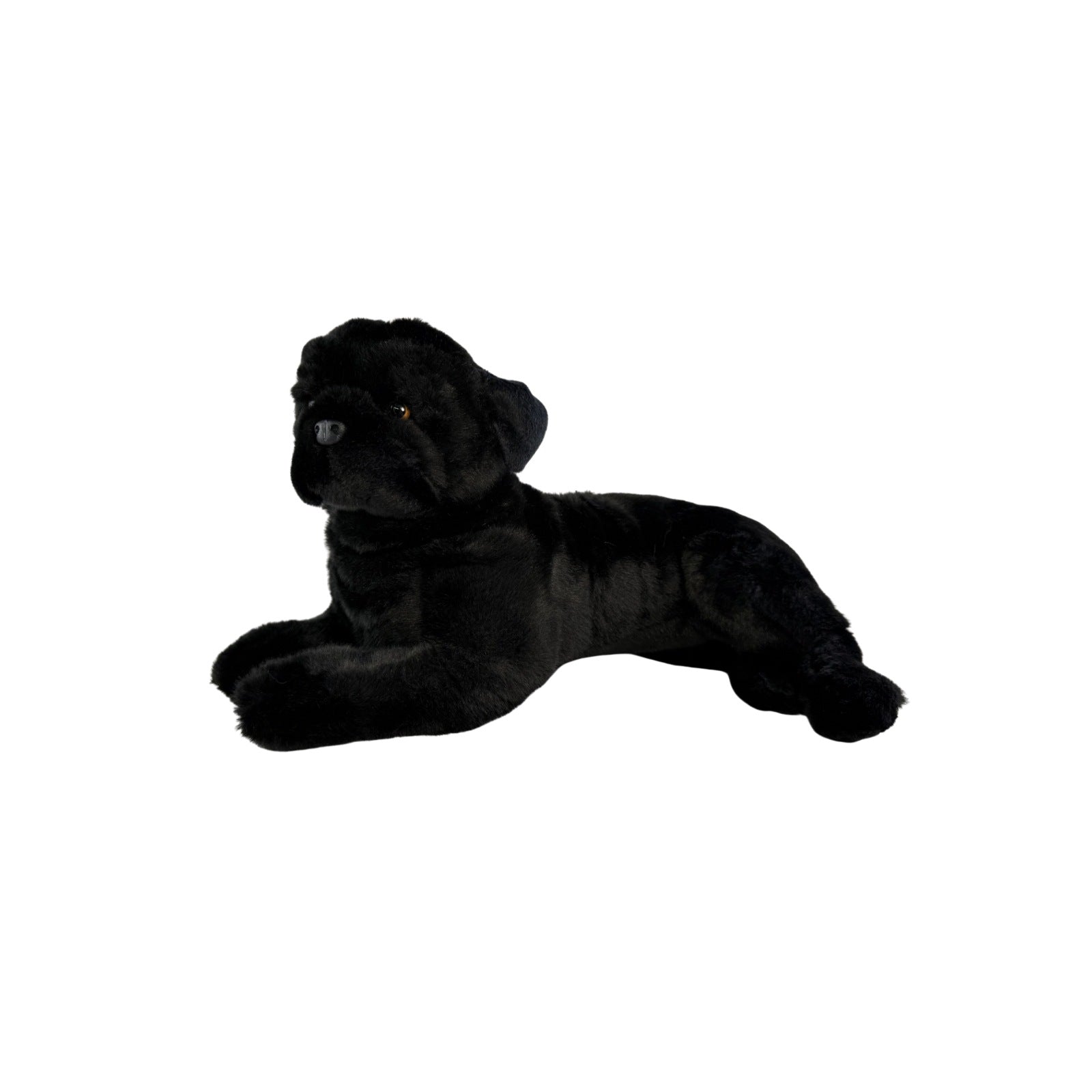 cute large-sized black pug plush toy