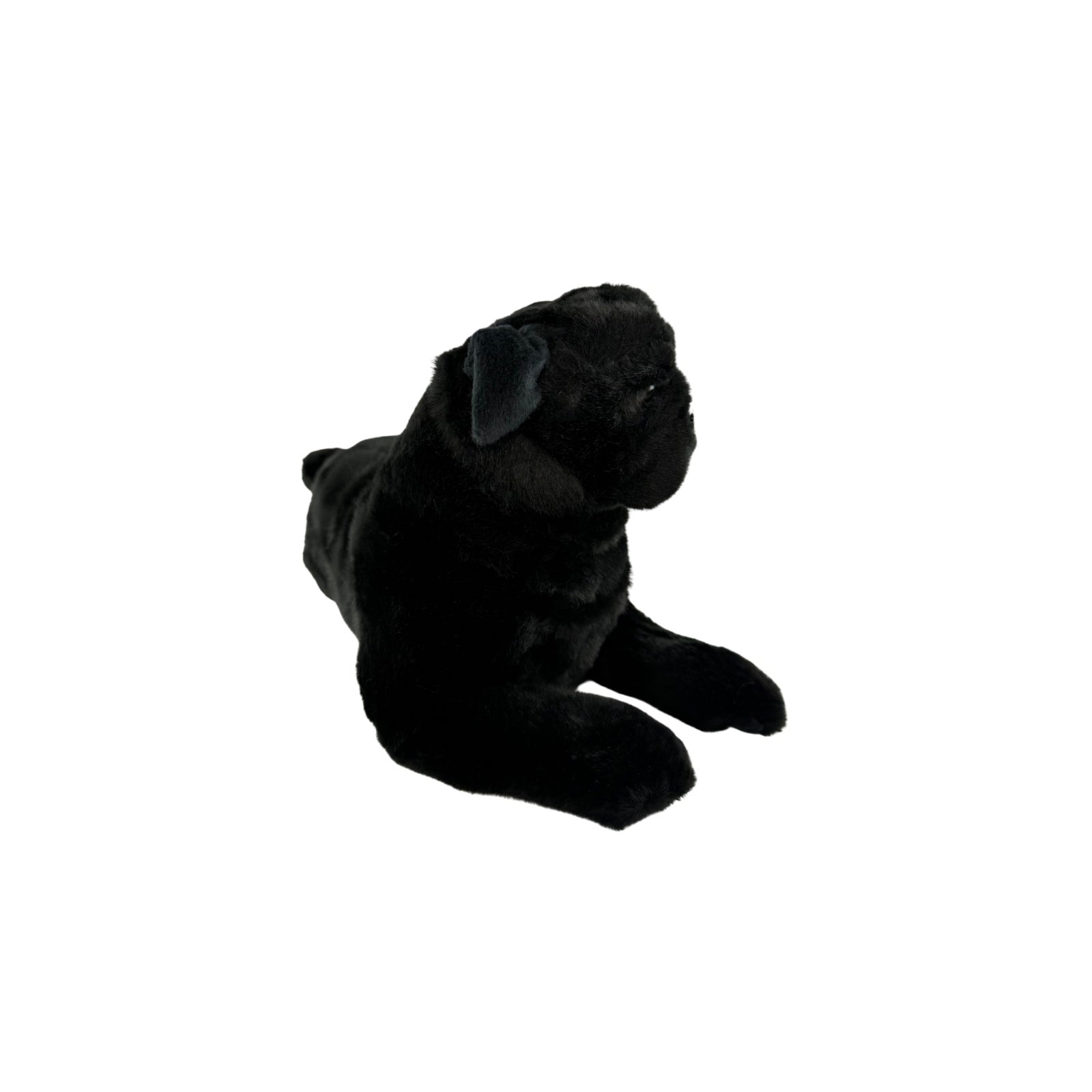 cute large-sized black pug plush toy