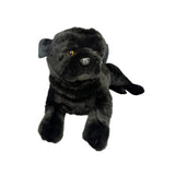 cute large-sized black pug plush toy