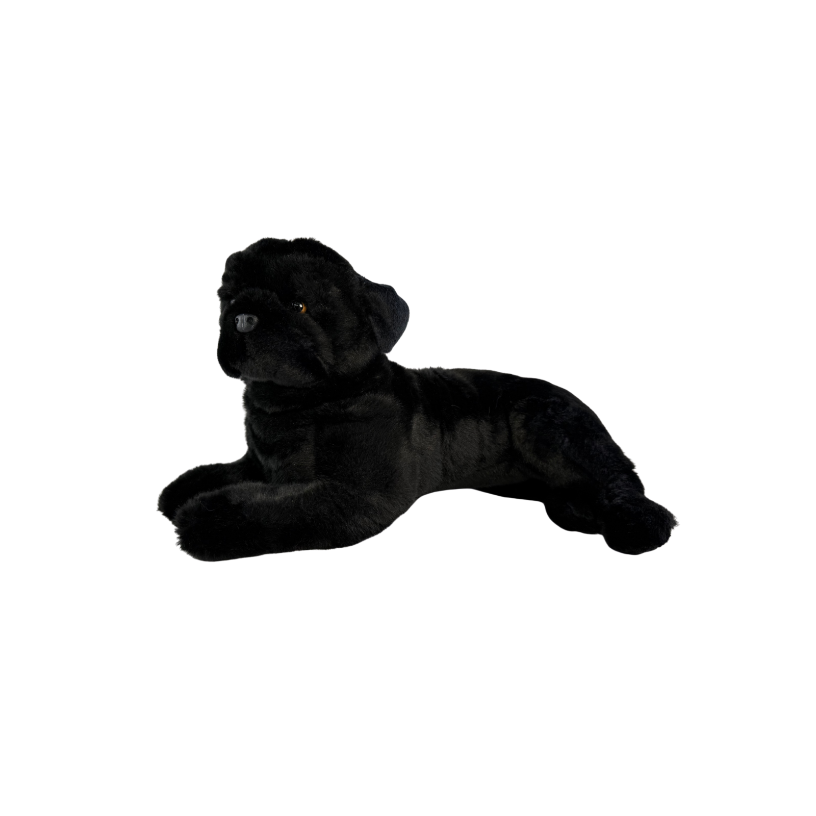 cute large-sized black pug plush toy