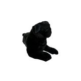 cute large-sized black pug plush toy