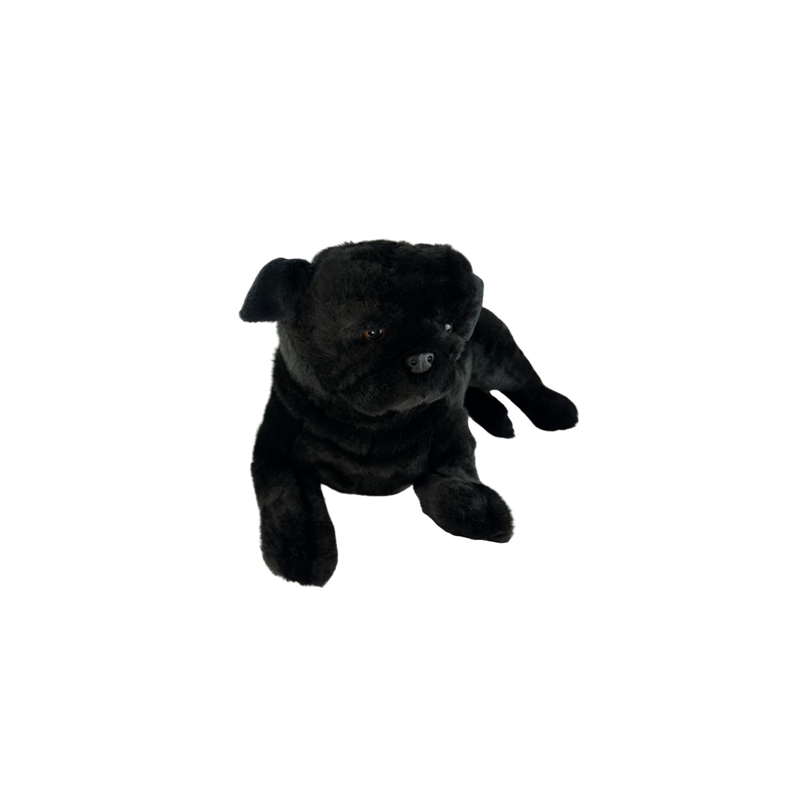 cute large-sized black pug plush toy