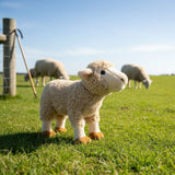 realistic handcrafted soft plush toy sheep