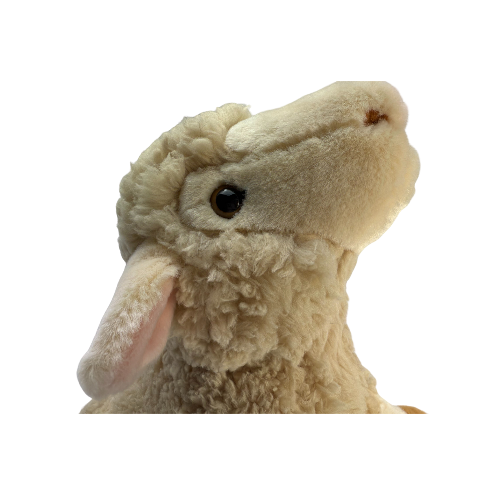 realistic handcrafted soft plush toy sheep