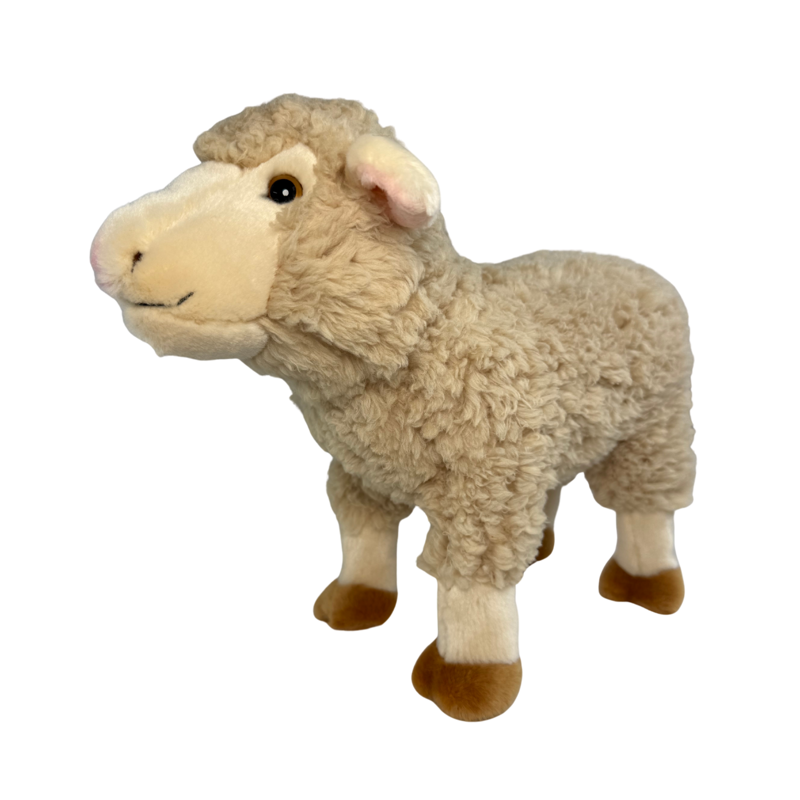 realistic handcrafted soft plush toy sheep
