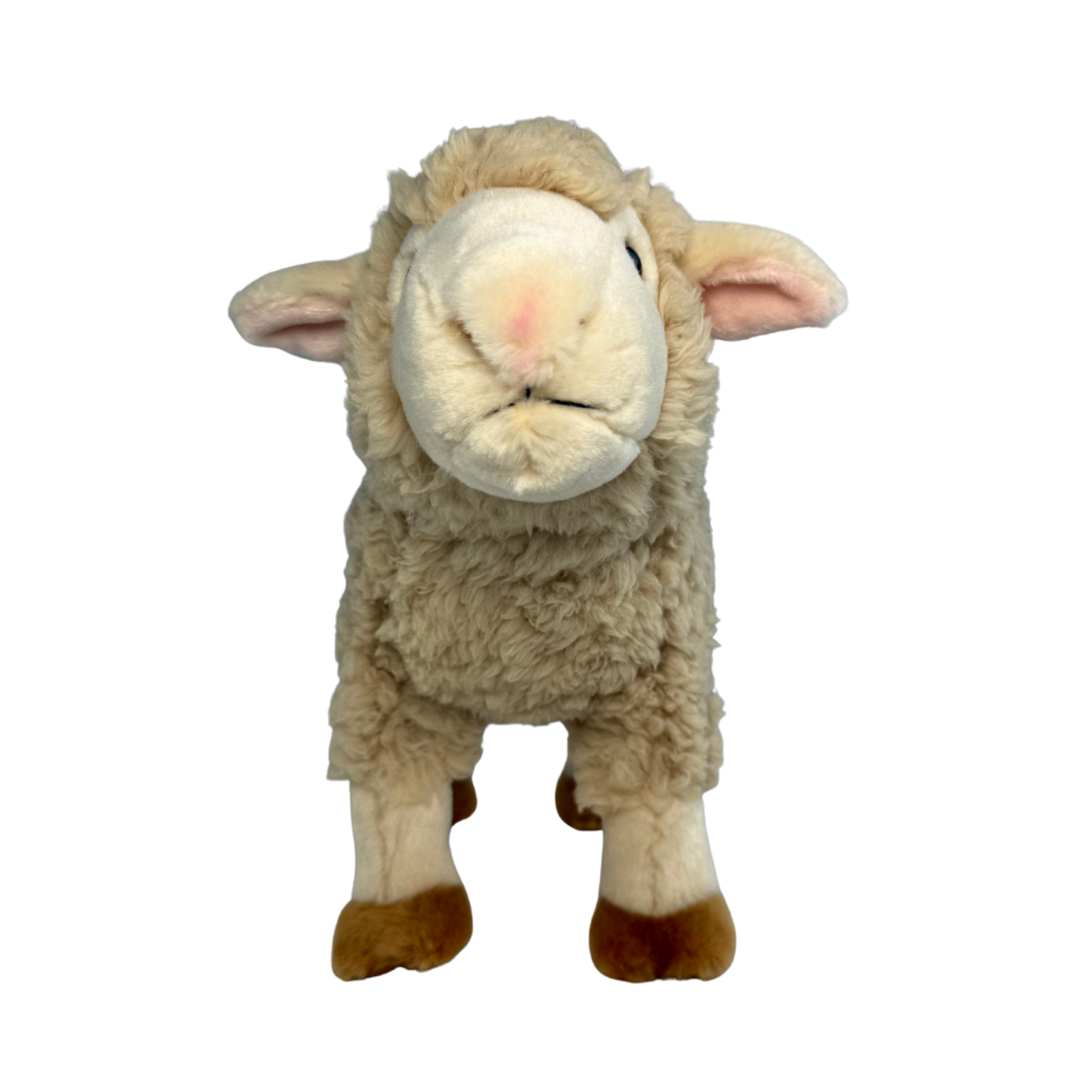 realistic handcrafted soft plush toy sheep