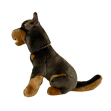 red and tan Australian kelpie plush toy