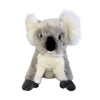 Plush toy koala on a white background