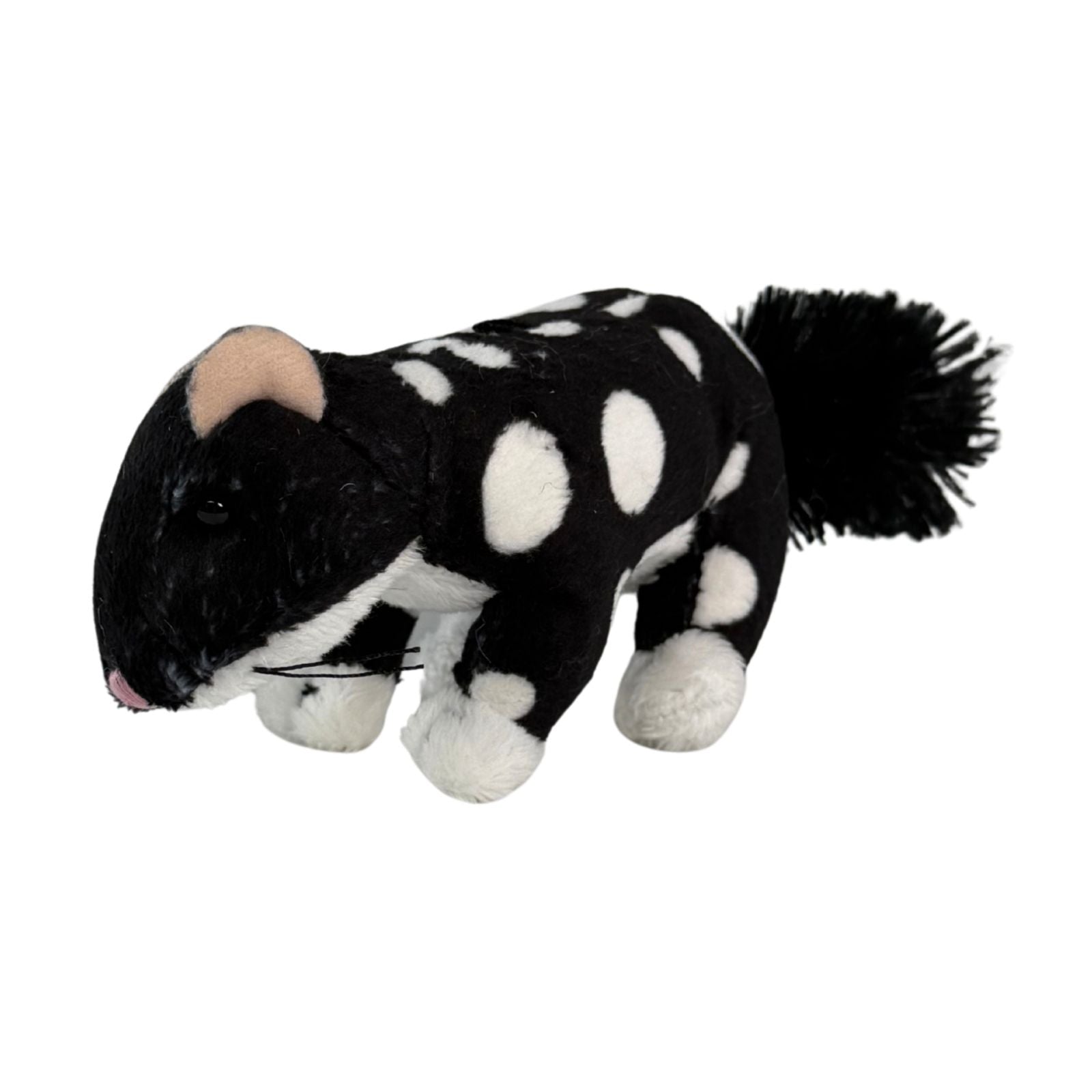Mini Quoll plush toy side view