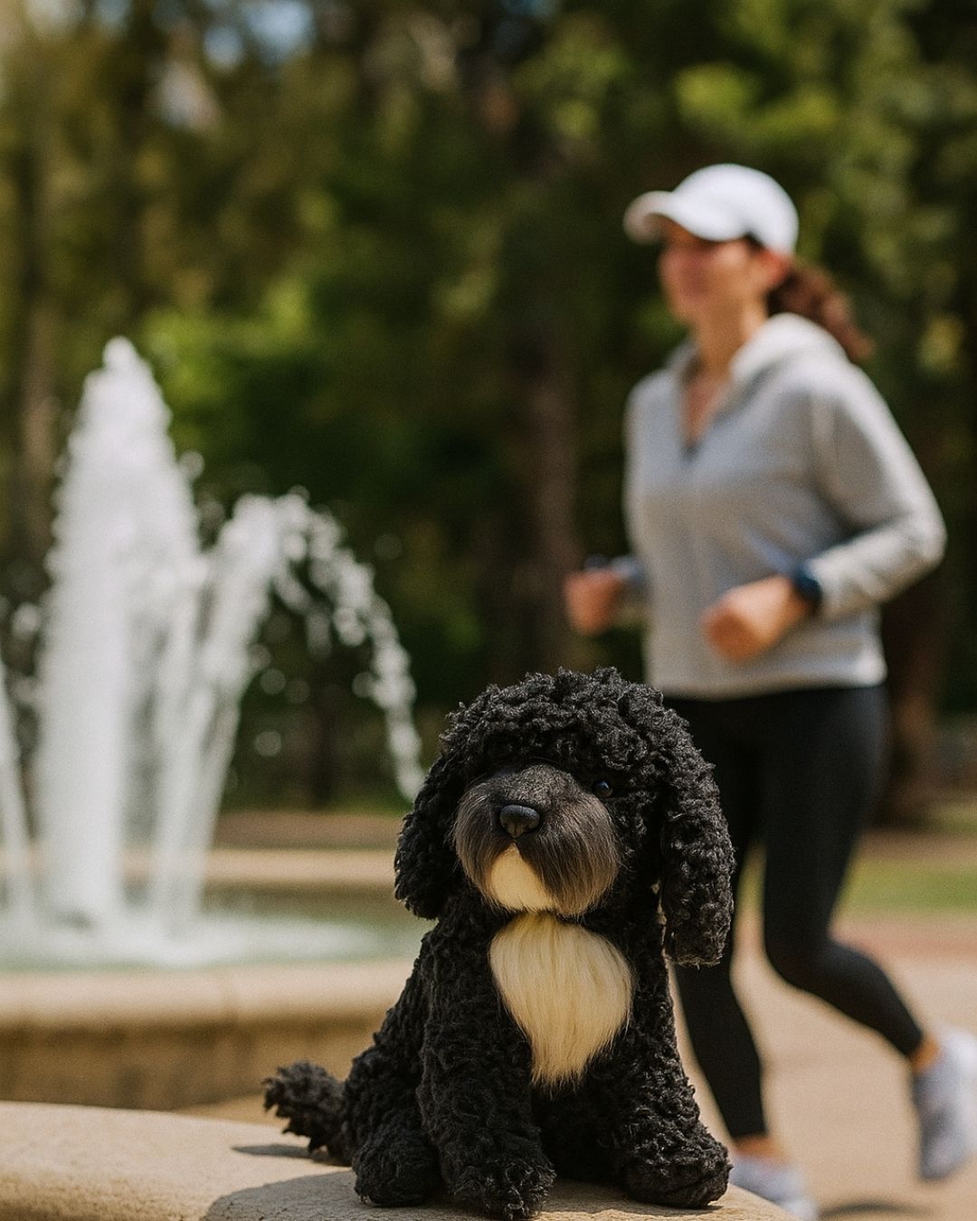 Black Oodle, Cavoodle mix cross-breed plush toy