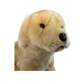 Chanel lifelike Golden Retriever plush toy with soft finish