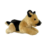Side view of Chief German Shepherd realistic plush toy