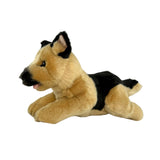 Rear view of Chief German Shepherd realistic plush toy