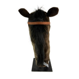 Back view of Clydesdale Horse plush golf club headcover