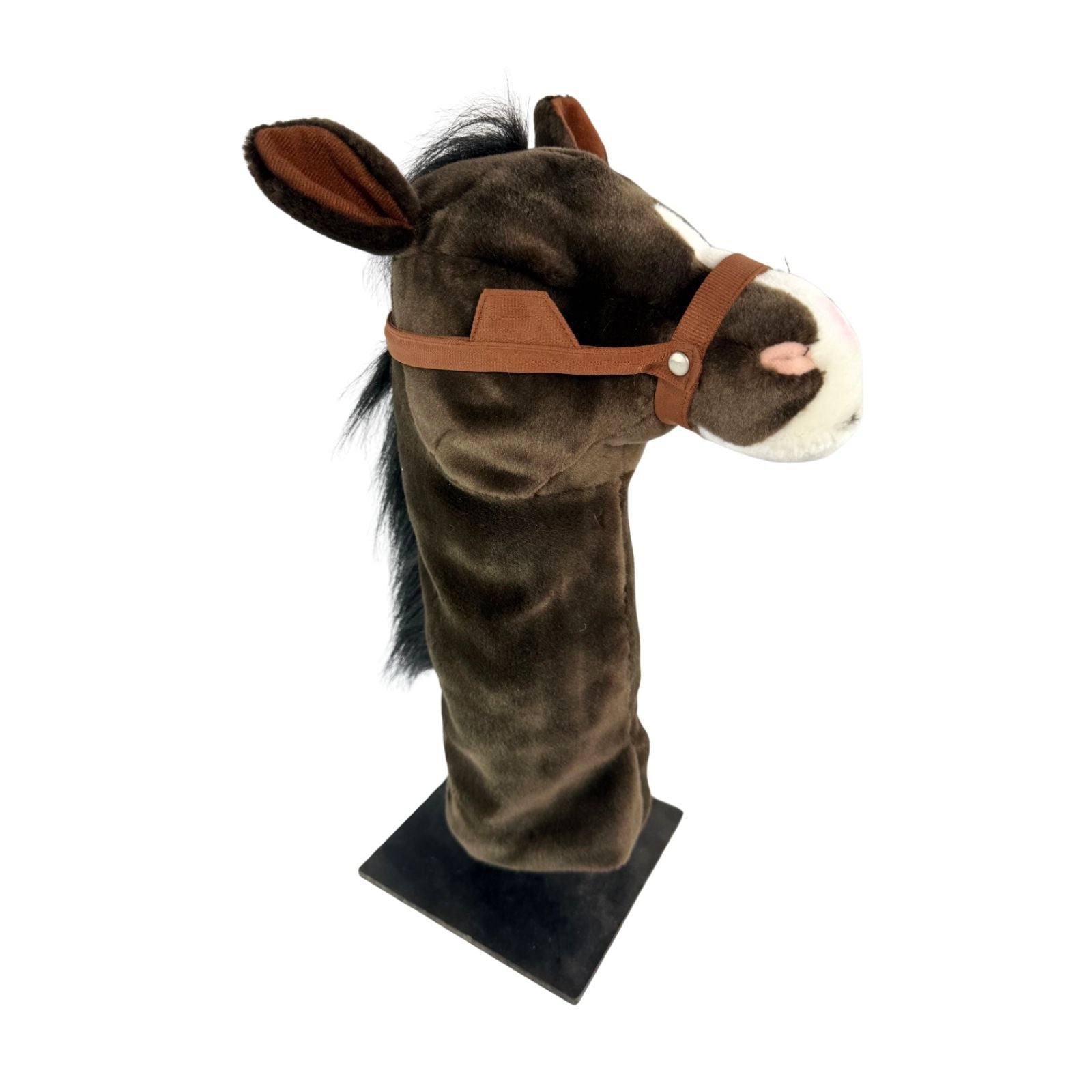 Close-up of Clydesdale Horse plush golf club headcover
