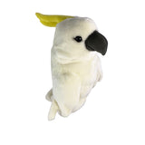 Rear view of Cockatoo plush golf club headcover