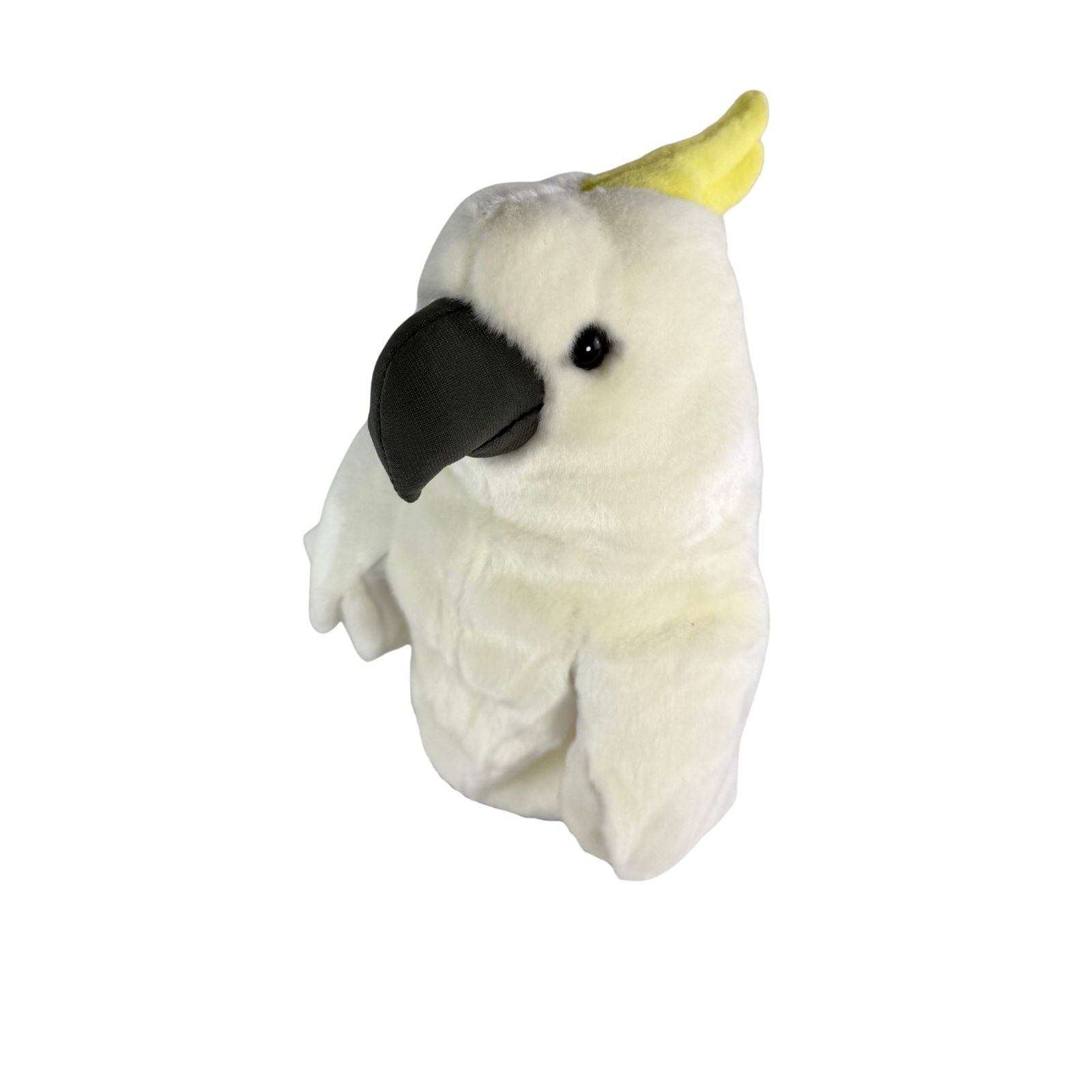 Front view of Cockatoo plush golf club headcover