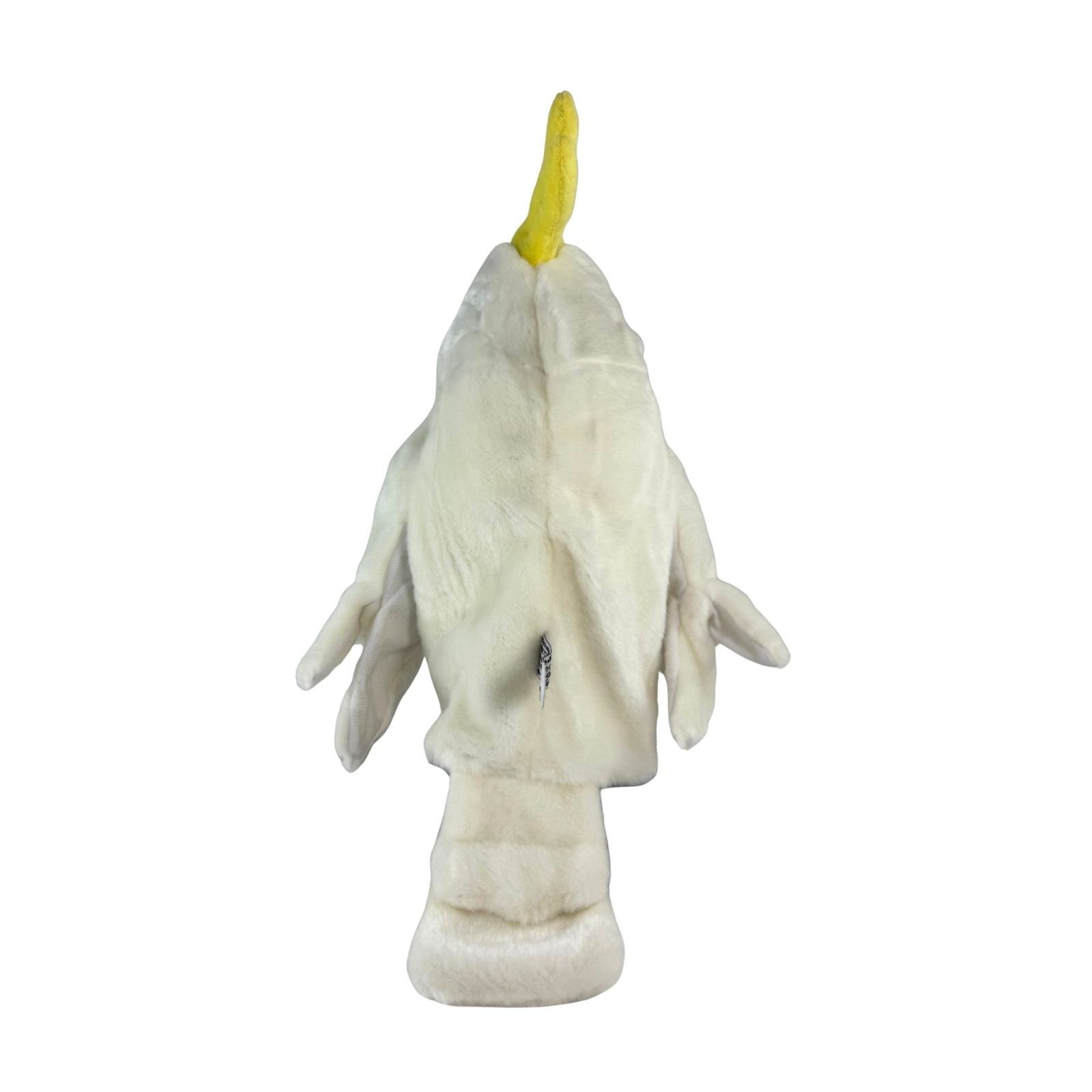 Back view of Cockatoo plush golf club headcover