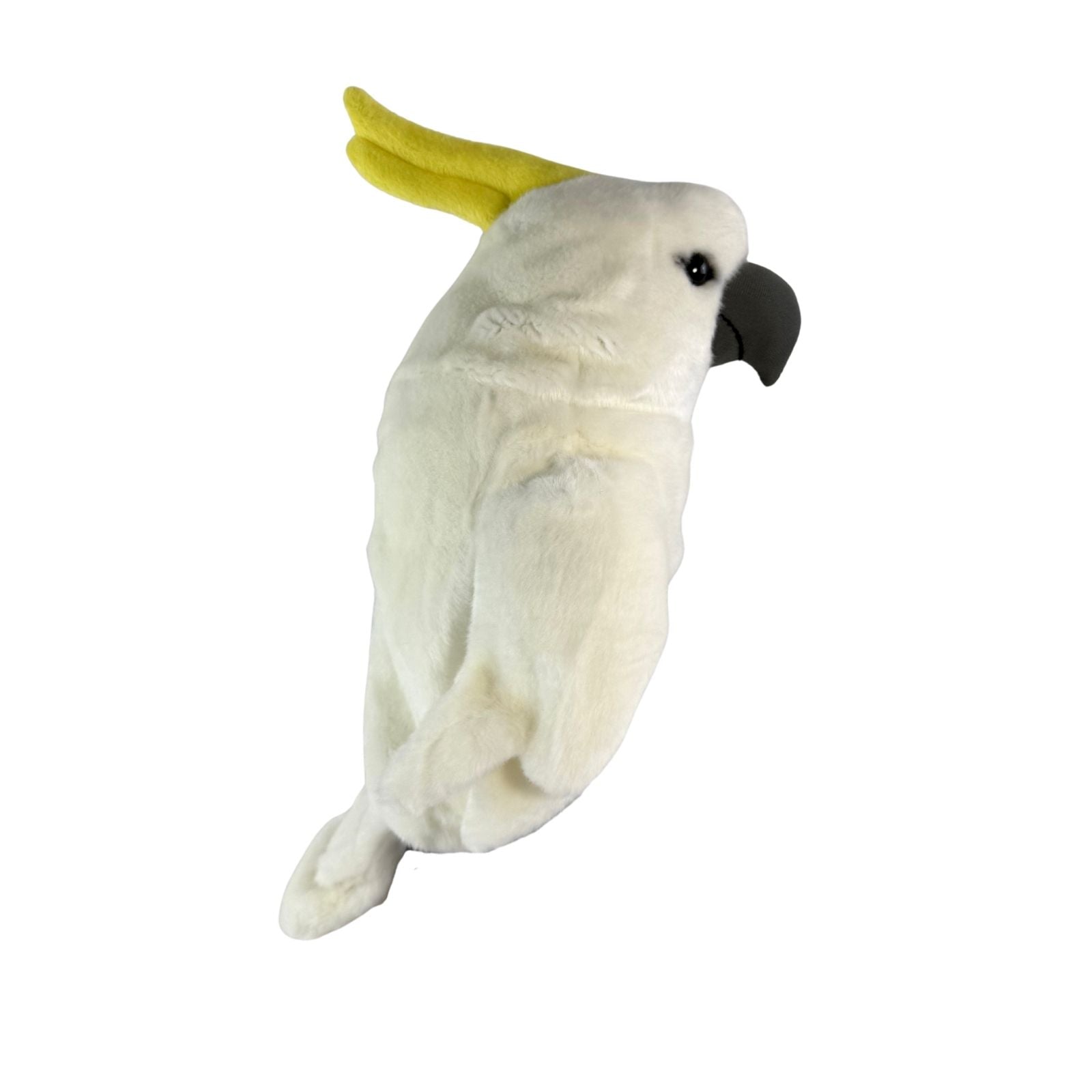Side view of Cockatoo plush golf club headcover