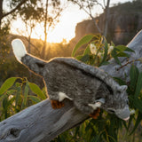 Ringtail Possum a friendly and realistic super cuddly soft toy in a tree