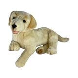 Daisy cream Labrador plush toy dog sitting front view