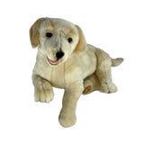 Daisy cream Labrador plush toy dog sitting front view