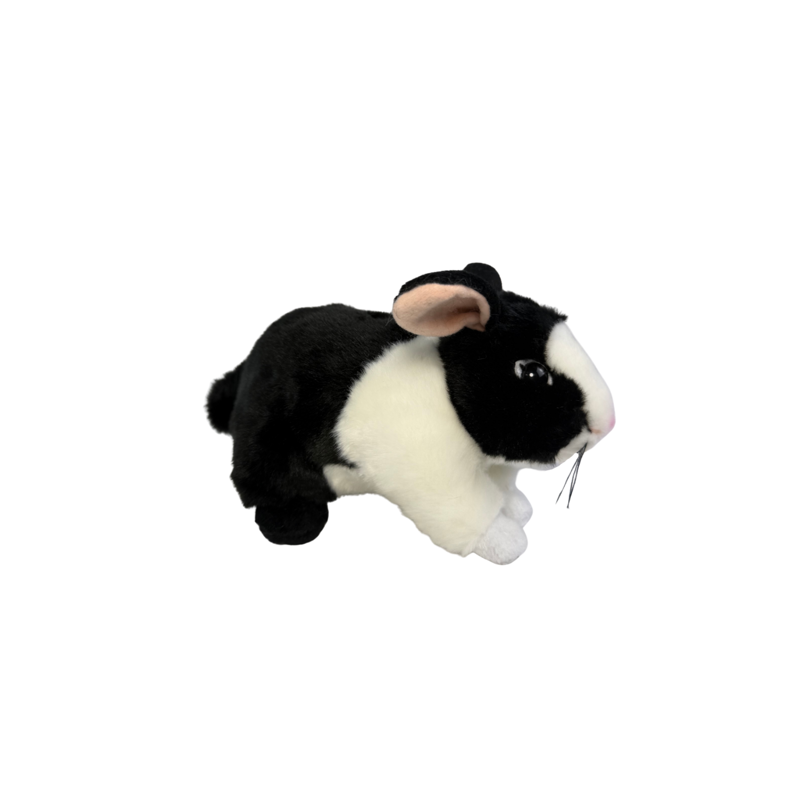 Side view of rabbit plush toy