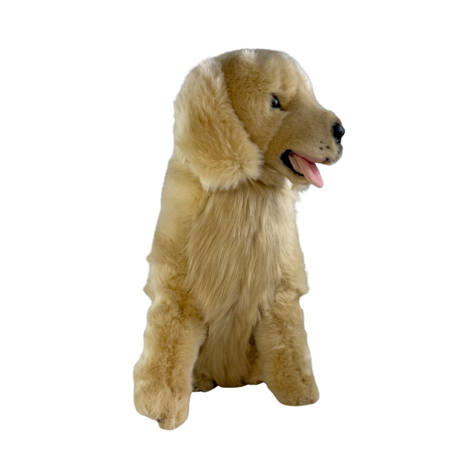 Sitting Golden Retriever plush dog toy