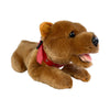 Lying Gravy brown Staffy plush toy