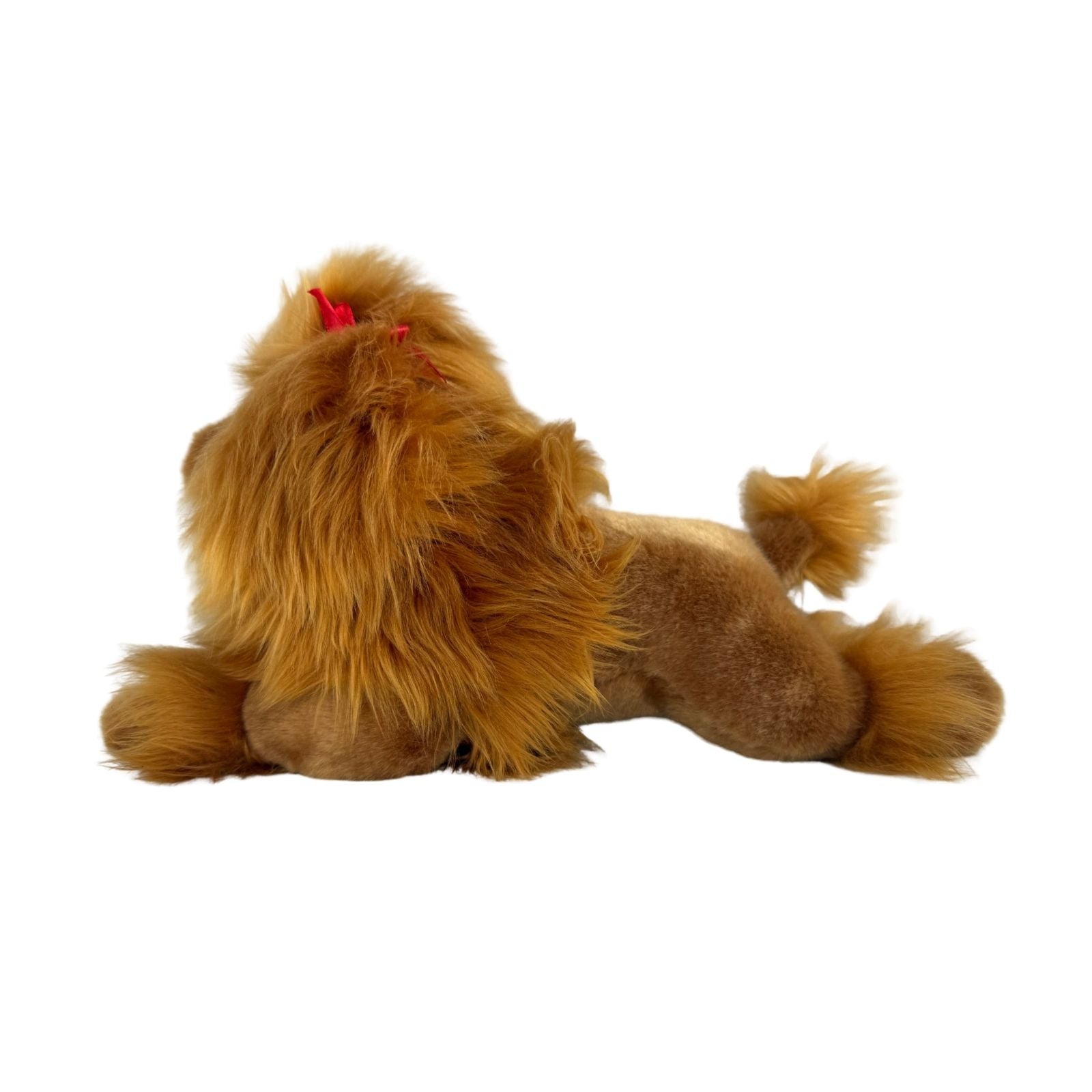 Juliet brown Poodle plush toy lying side view