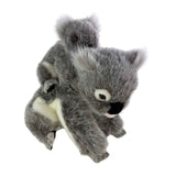 Plush toy koala on a white background