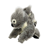 Plush toy koala on a white background
