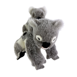 Plush toy koala on a white background