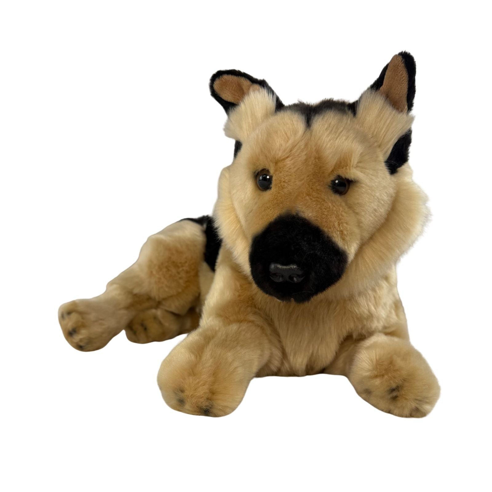 King German Shepherd plush lying front view