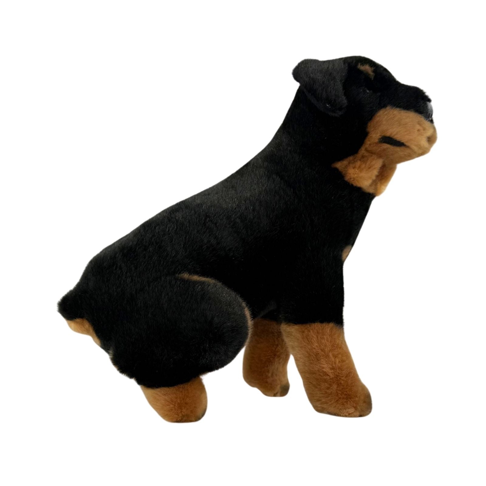 Koda Rottweiler plush sitting side view