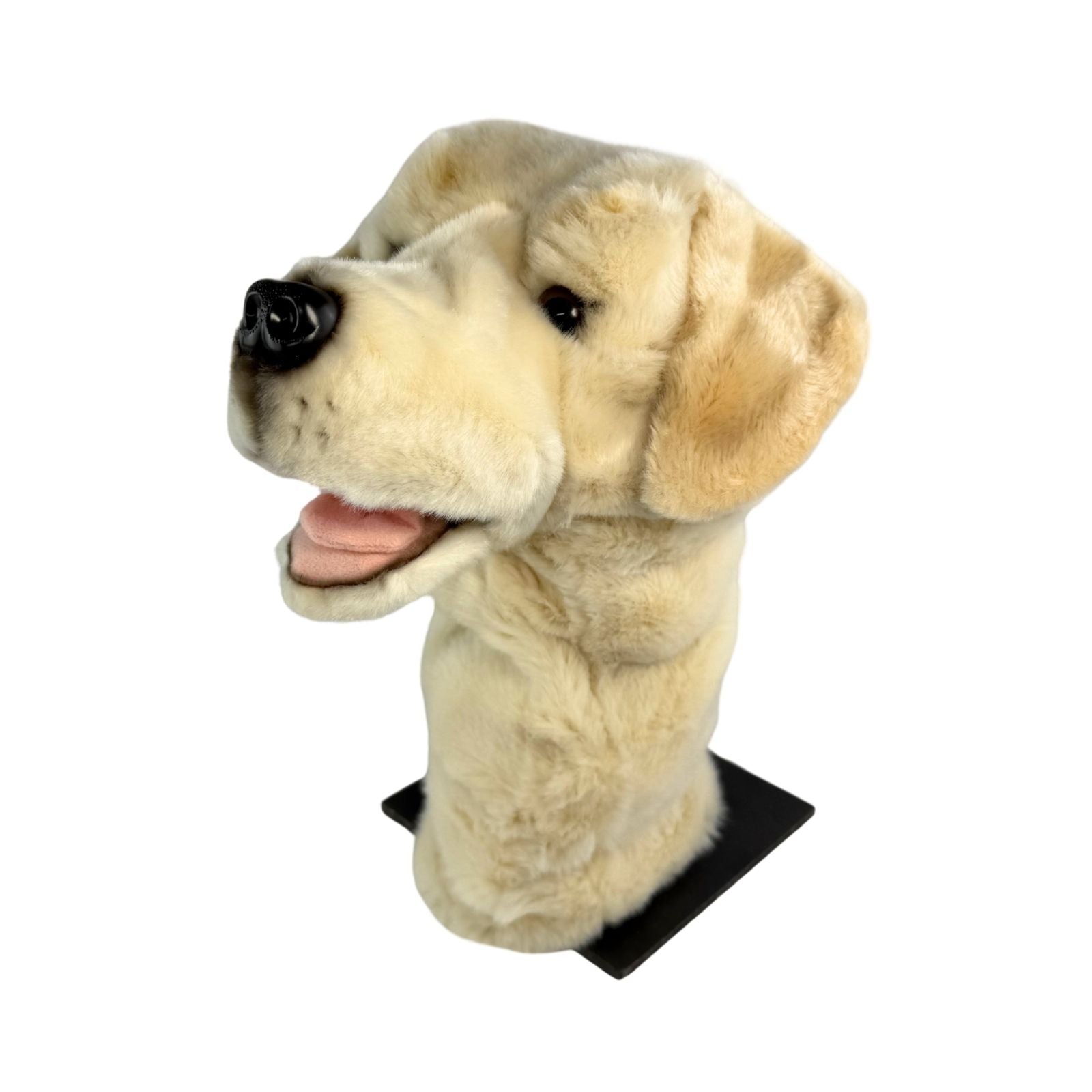Labrador golf cover plush angle view