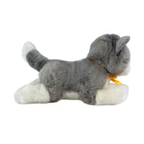 Leila Norwegian Grey kitten plush lying side view