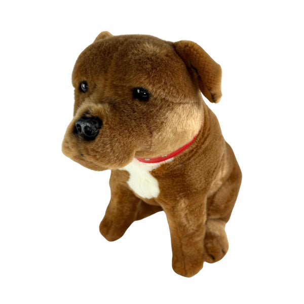 Lester - Staffy - 32cm sitting, brown