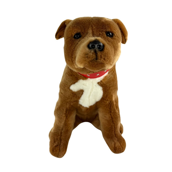 Lester - Staffy - 32cm sitting, brown