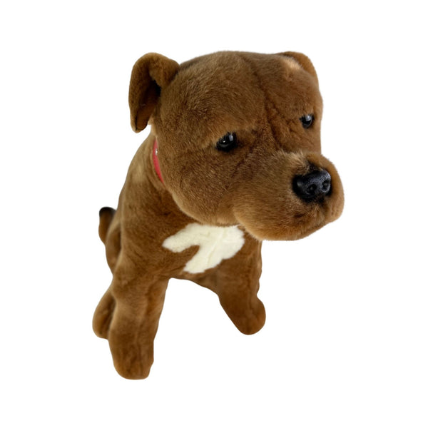 Lester - Staffy - 32cm sitting, brown