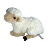 Lola sheep plush toy lying side view
