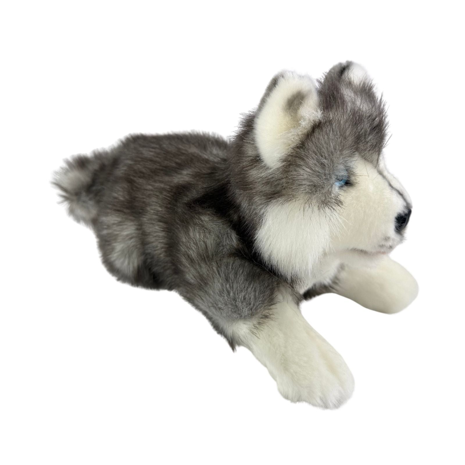 Marbles Siberian Husky puppy plush side view