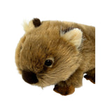 Close-up of a plush toy Wombat on a white background