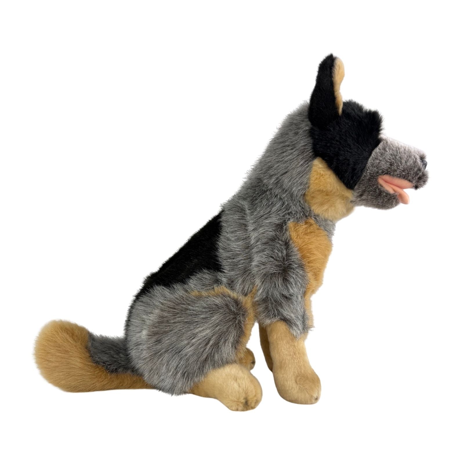 Marshall Blue Heeler plush sitting side view