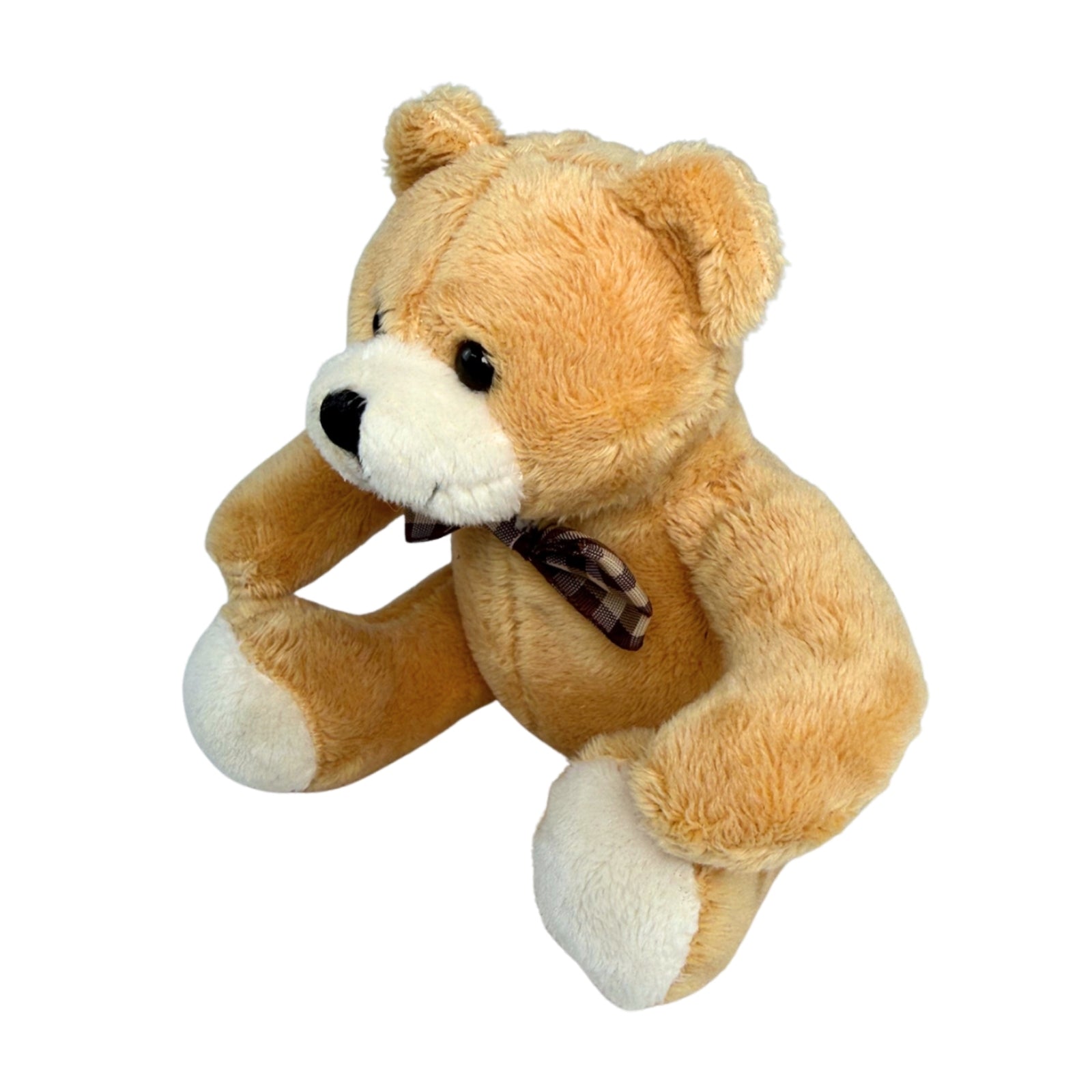 Light brown Mini Teddy Bear plush toy side view