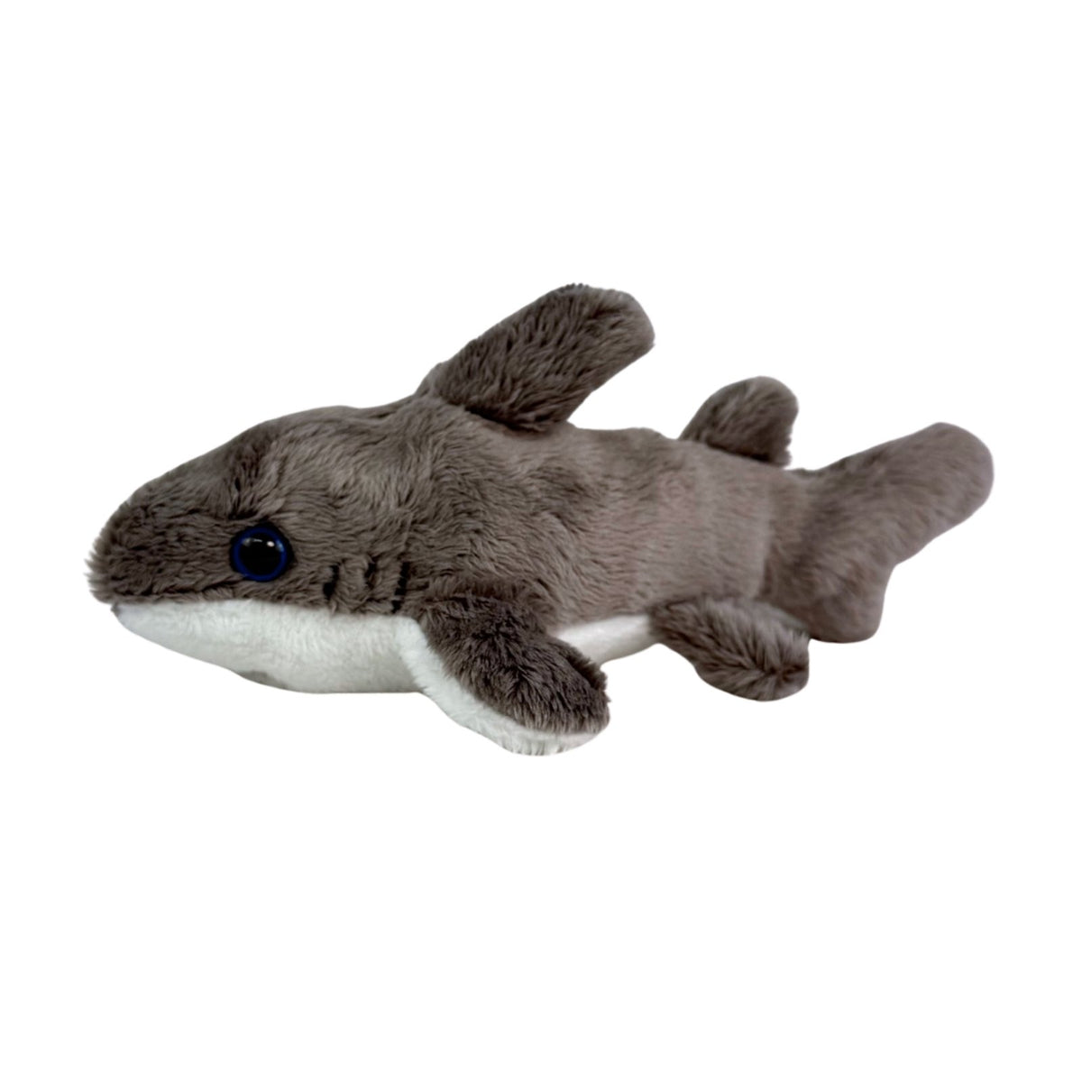 Mini Shark plush toy side view