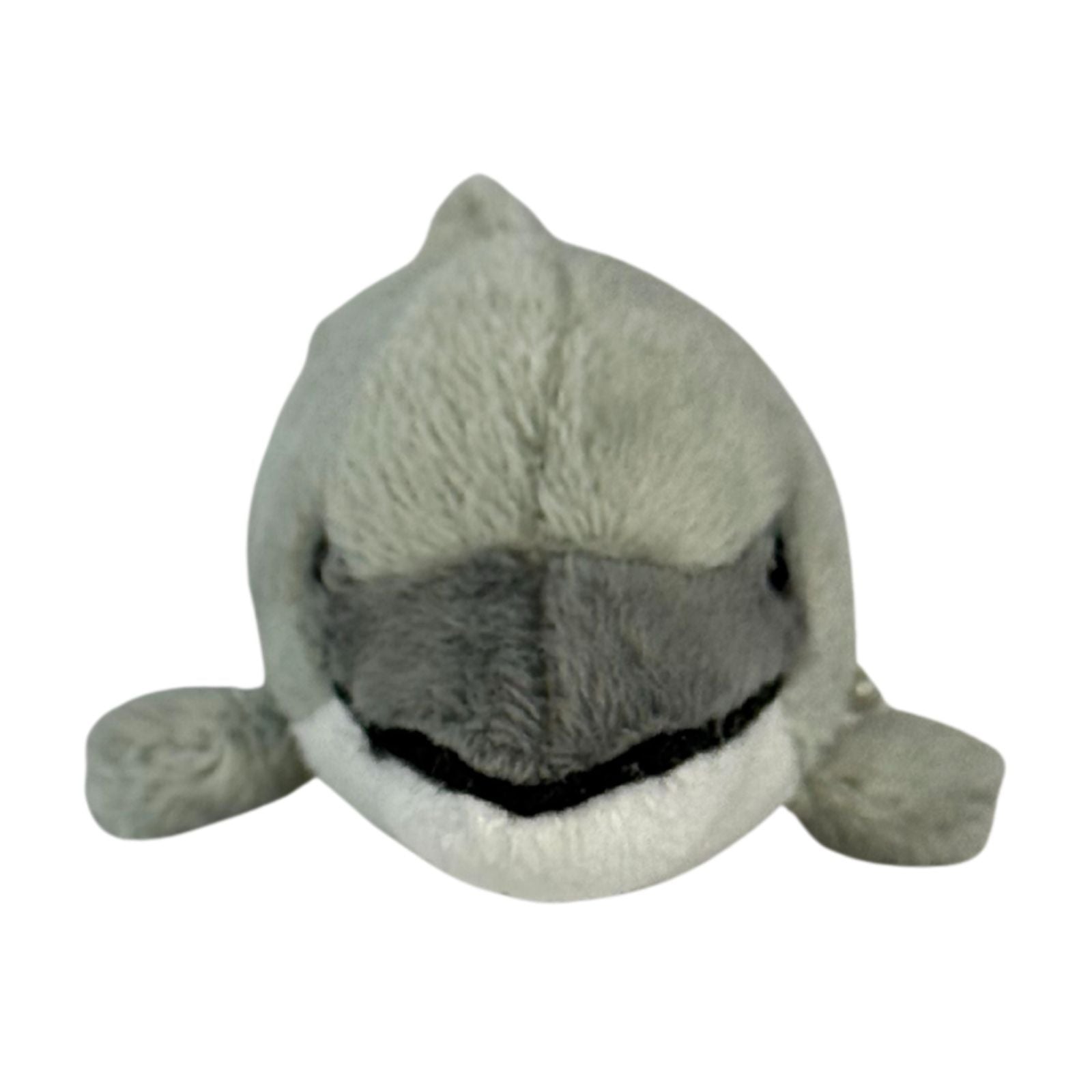 Mini dolphin plush toy front view